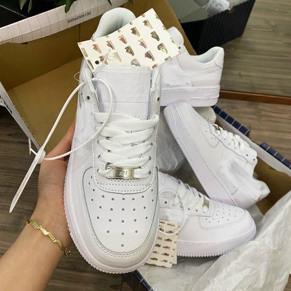 [Tặng quà FULL BOX] Giày thể thao nữ Giày sneaker nam cao cấp AF 1 trắng hàng loại 1