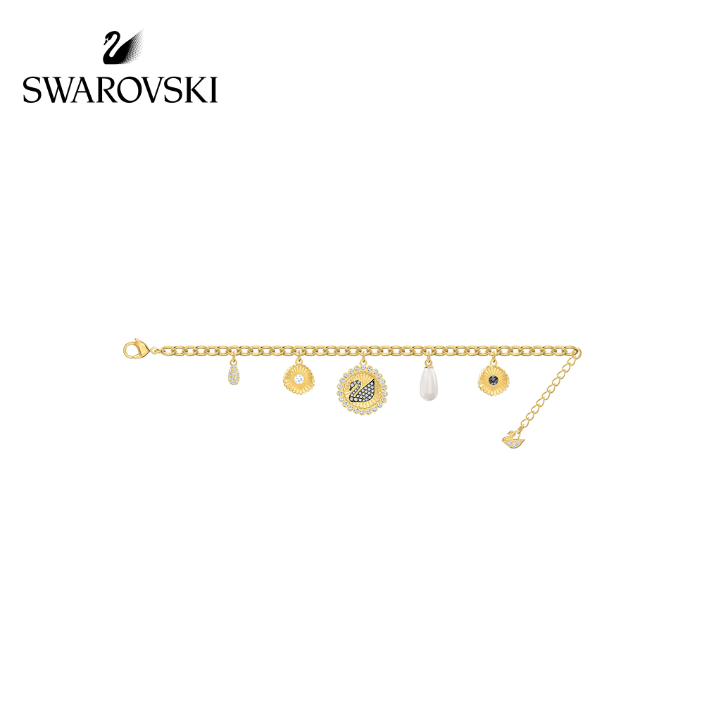 FLASH SALE 100% Swarovski VòngTay Nữ VINTAGE SWAN Thiên nga cổ điển Thanh lịch và tuyệt đẹp FASHION Bracelet trang sức đeo Trang sức