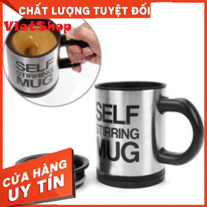 Cốc Pha Cà Phê Thông Minh Tự Khuấy Self Stirring Mug, Dùng Pin Tiện Dụng - VietShop