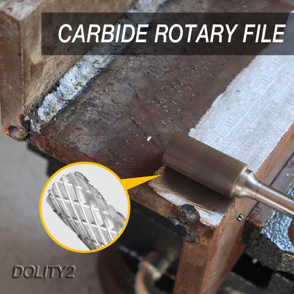 Double Slot Tungsten Carbide Burr Rotary File for Woodworking