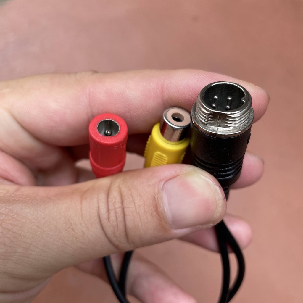 Đổi đầu GX12 sang RCA,  GX12 to AV; 1 dây, 4 kim dương