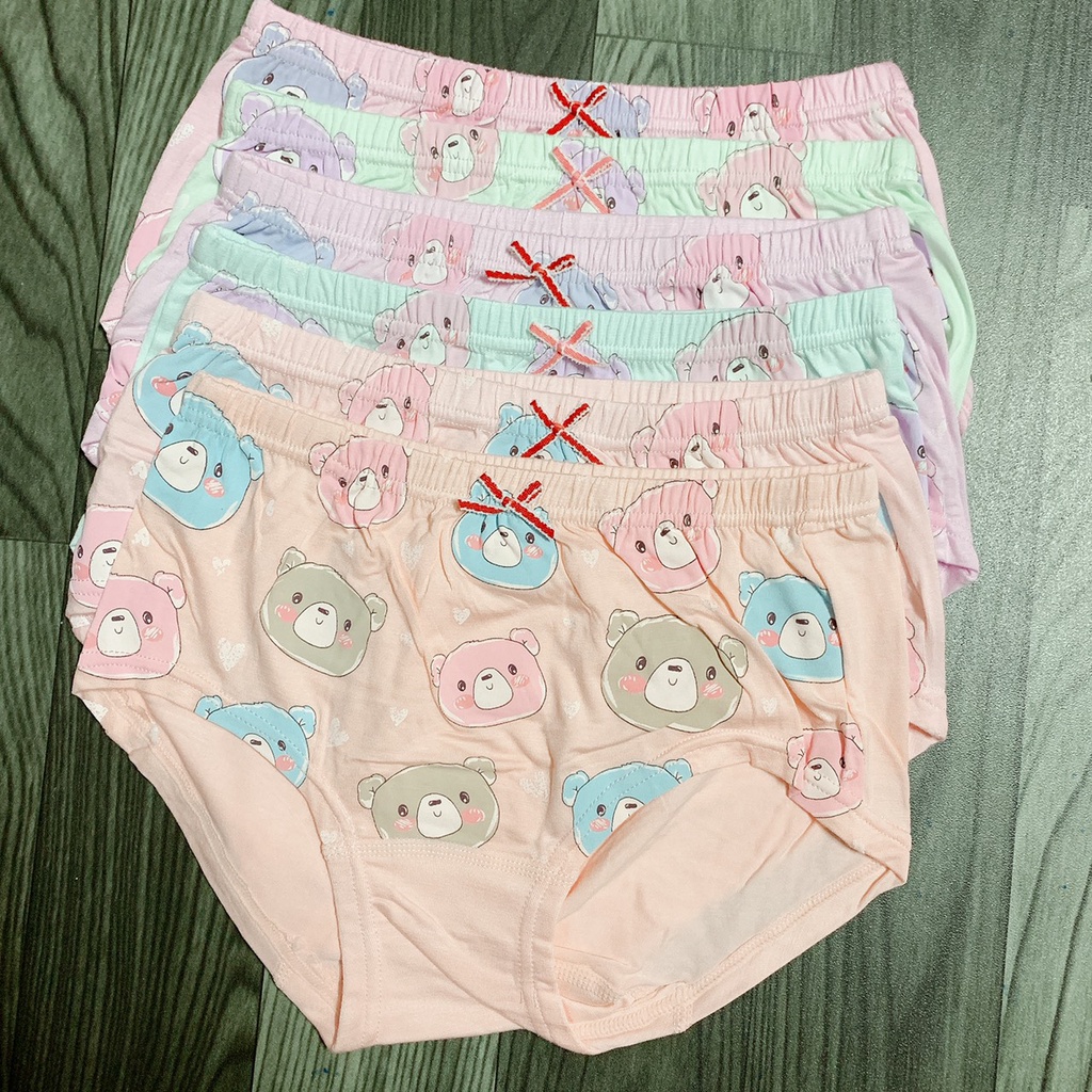 Sét 5 quần lót bé gái tam giác xuất Hàn vải Cotton HT01