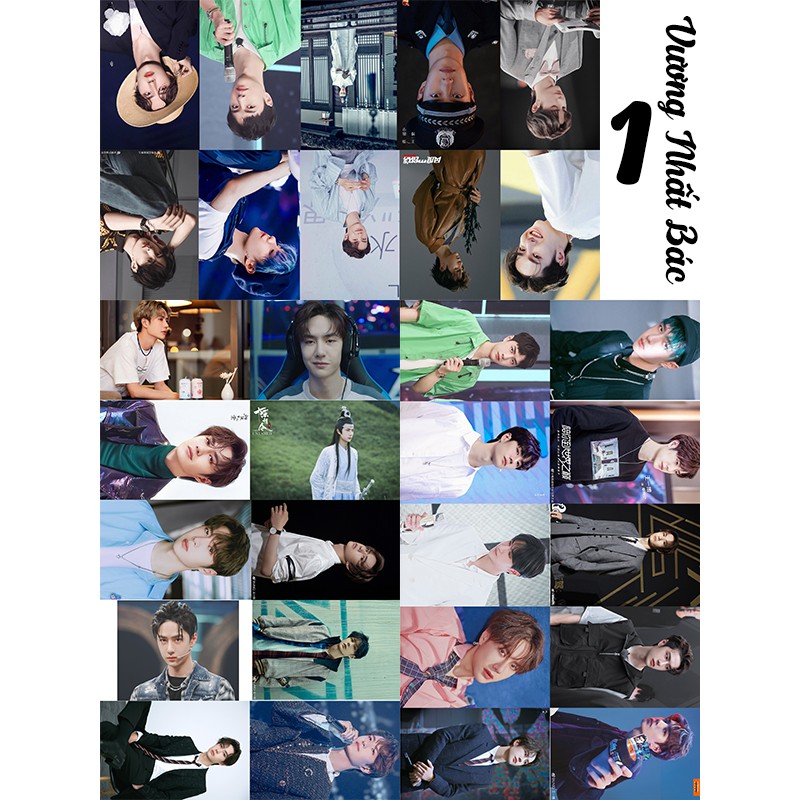 30 ảnh có chữ kí Vương Nhất Bác / Tiêu Chiến 6x9 ép nhựa siêu xinh