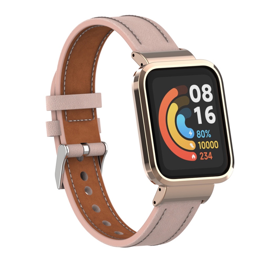 Dây Đeo Bằng Da Thay Thế Cho Đồng Hồ Thông Minh Xiaomi Mi Watch Lite / Redmi Watch 3 Active 2 Lite / Poco Watch