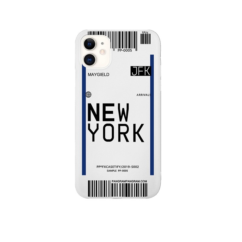 Ốp điện thoại từ silicon mềm họa tiết hình tấm vé cho iPhone 11 11Pro 11ProMax 6 6s 7 8 6Plus 8Plus X XS XR XSMAX | BigBuy360 - bigbuy360.vn