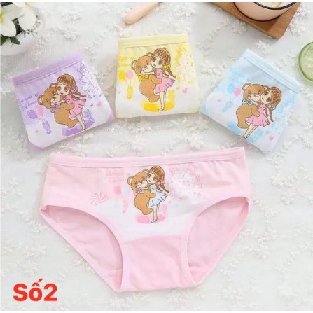 Set 4 Quần Chíp Cotton Cho Bé Gái (Mẫu Số 2)