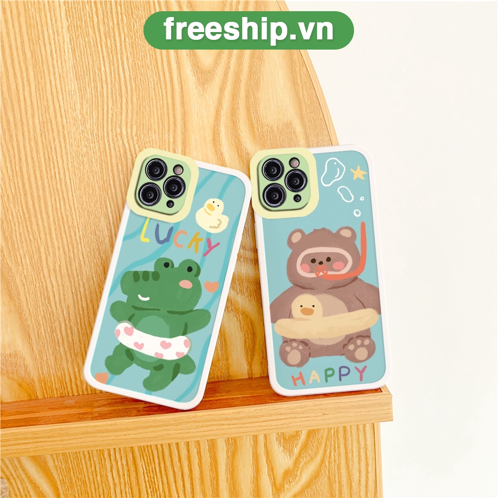 Ốp lưng iphone Happy Pool cạnh vuông 6/6plus/6s/6splus/7/7plus/8/8plus/x/xr/xs/11/12/13/pro/max/plus/promax