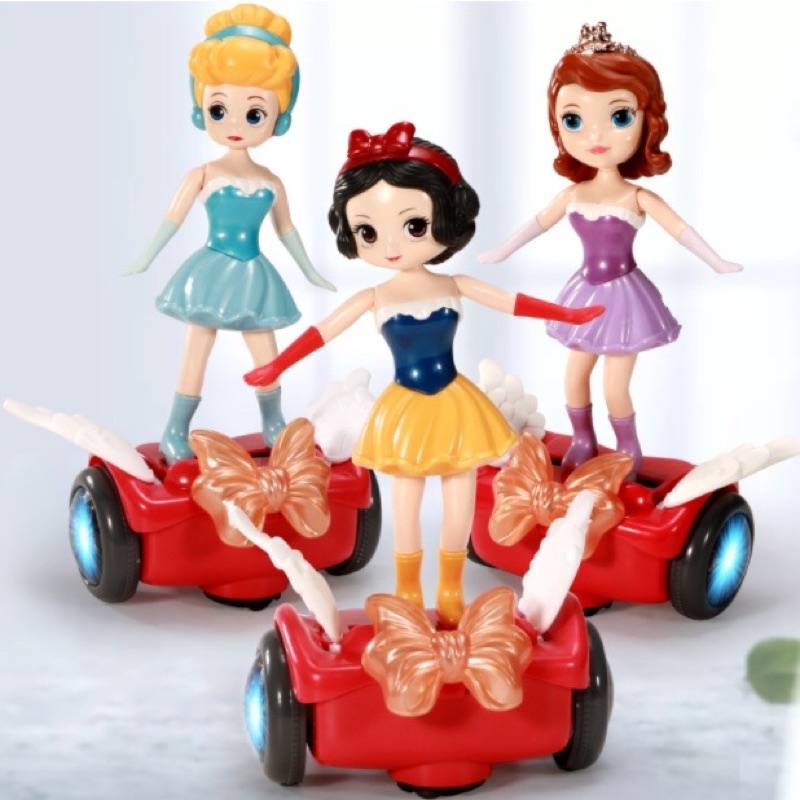 [Hàng mới về] Đồ chơi công chúa Disney Elsa, Bạch Tuyết, Sofia, Lọ Lem chạy Xe cân bằng