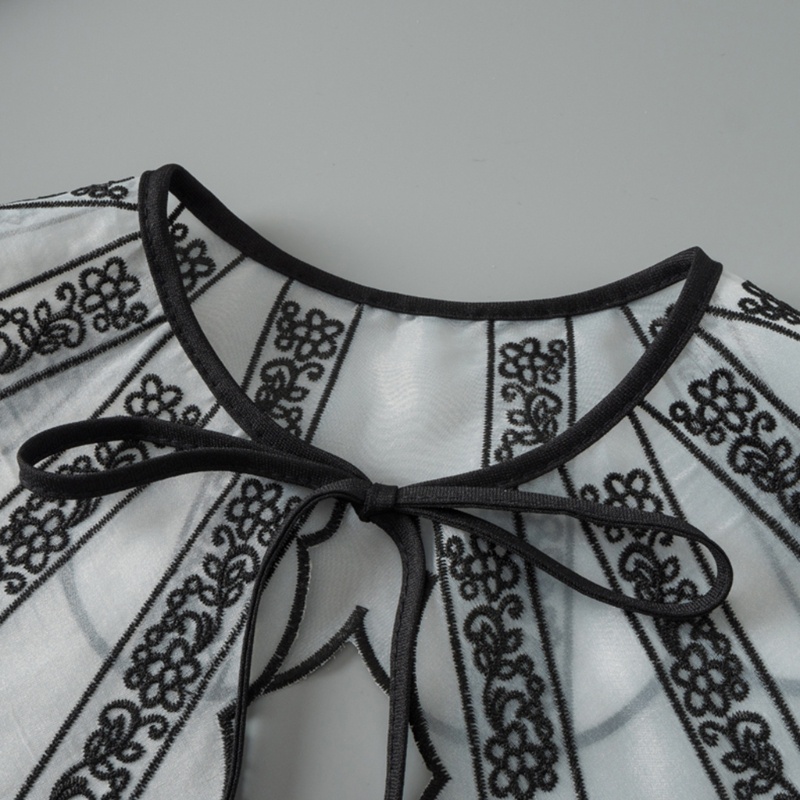 Cổ Áo Giả Thêu Họa Tiết Thời Trang Mùa Hè Dễ Phối Đồ