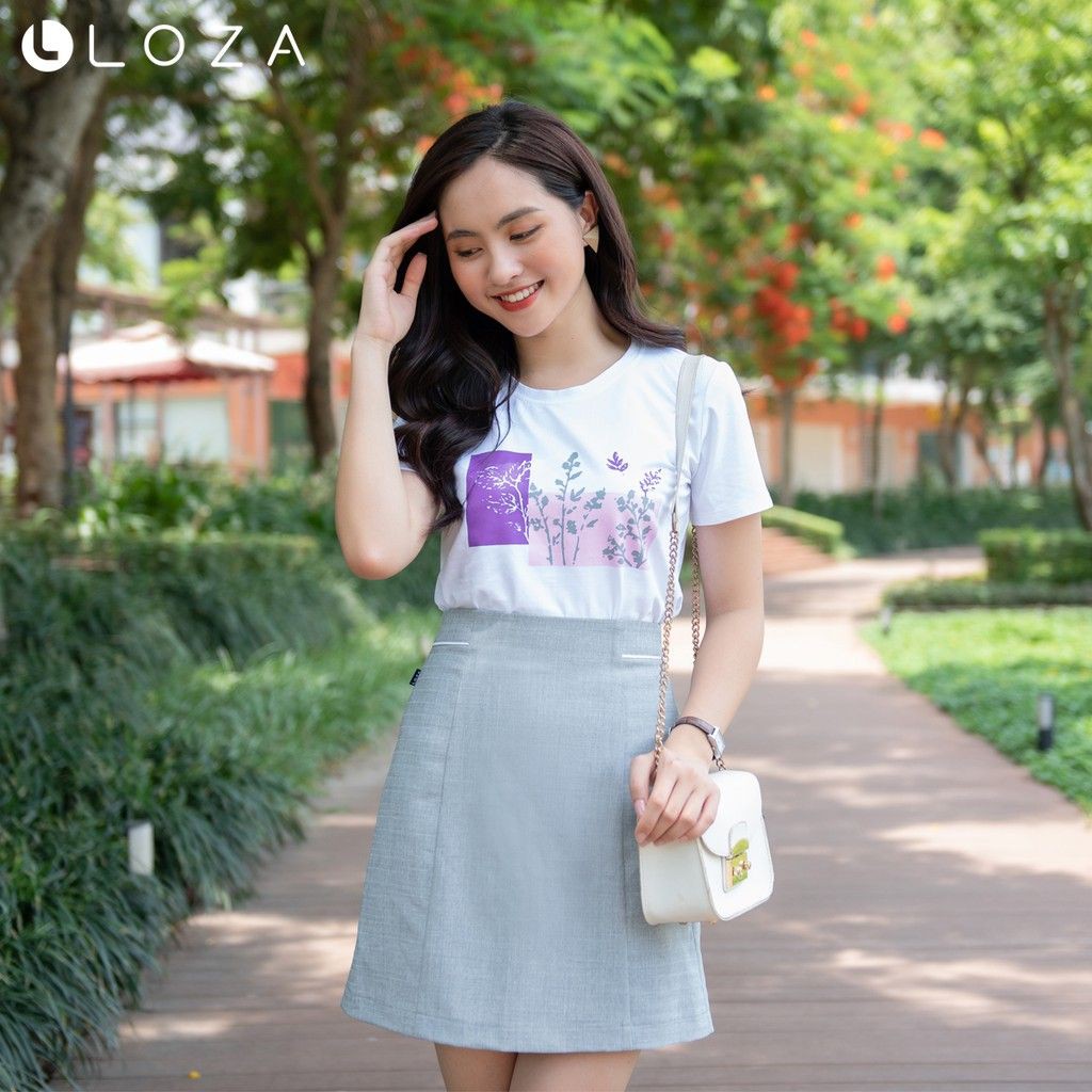 [Mã WABRLOW5 giảm 15% đơn 300K] Chân váy dáng A LOZA phối viền - PC4018 | BigBuy360 - bigbuy360.vn