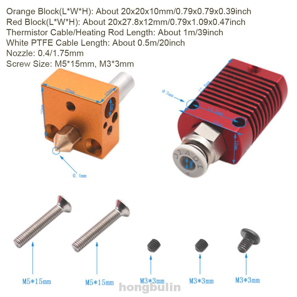 Đầu Phun Hợp Kim Nhôm 0.4mm Cho Máy In 3d Creality Cr 10 | BigBuy360 - bigbuy360.vn