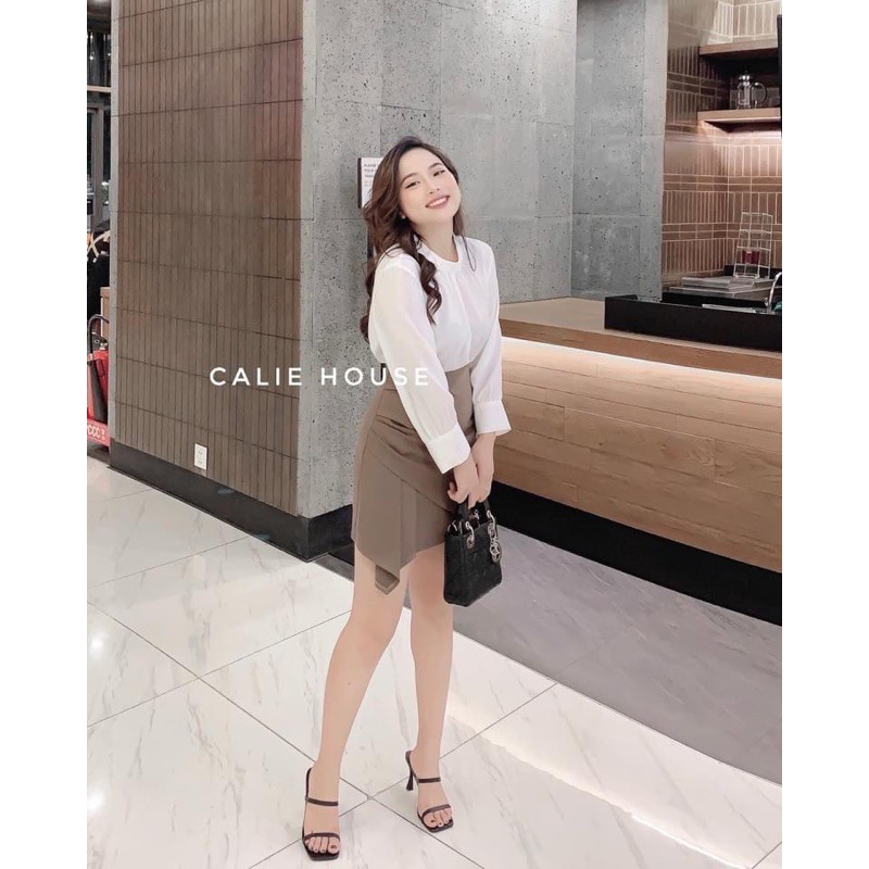 CHÂN VÁY VẠT LỆCH DÚM THANH LỊCH (CLIP THẬT) | BigBuy360 - bigbuy360.vn