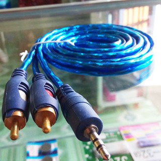 DÂY AV 2 ĐẦU BÔNG SEN 1 ĐẦU 3.5MM DÀI 1.5 MÉT