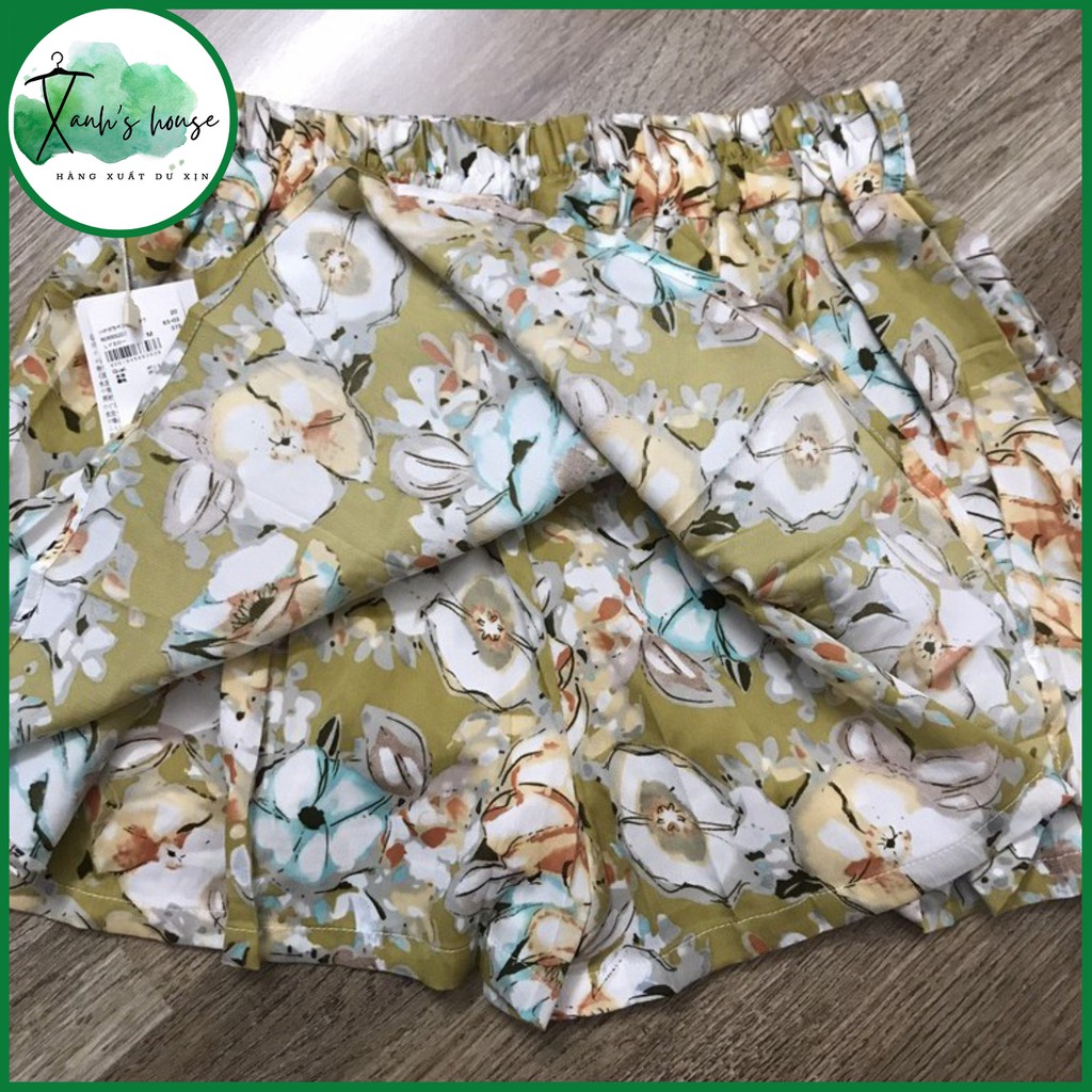 Quần Giả Váy Nữ Xuất Nhật Retrogirl 3 lớp chất voan lót lụa mịn kín áo mềm mát tiện dụng cho chị em XanhHouse