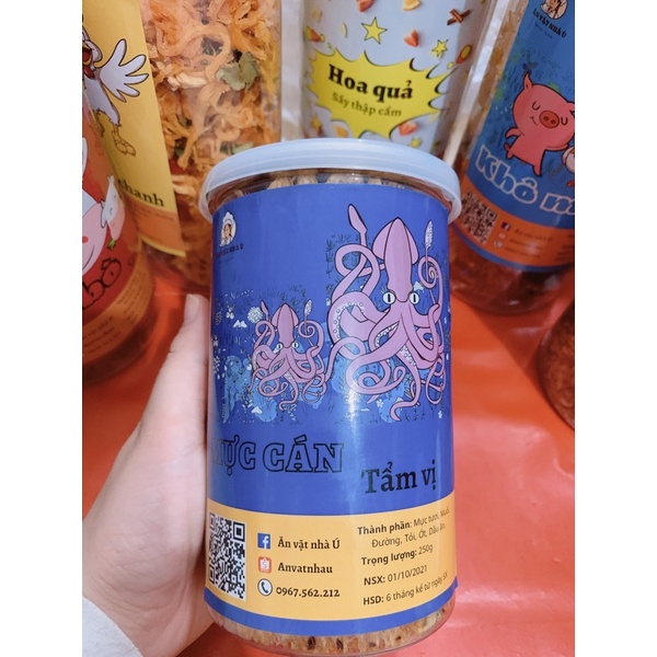 [FREESHIP] Mực cán tẩm vị 200g siêu ngon bổ rẻ