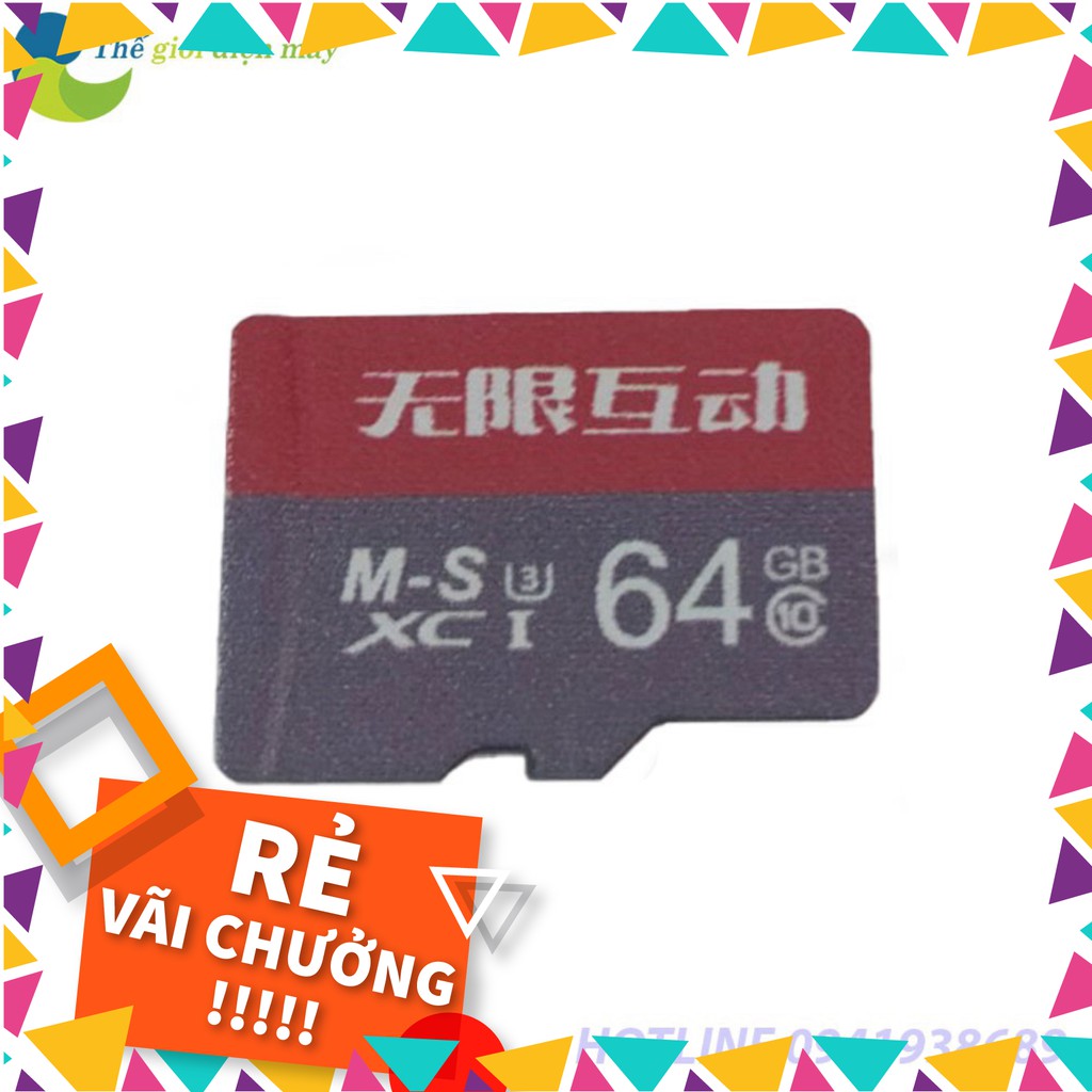[SALE] Thẻ nhớ Memory Card 64GB U3 Class 10 - Bảo hành 5 Năm - Shop Thế Giới Điện Máy .