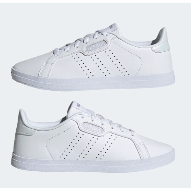Giày thể thao nữ Adidas COURTPOINT BASE - 7Authentic trắng 3 sọc đôi nhập khẩu chính hãng #8