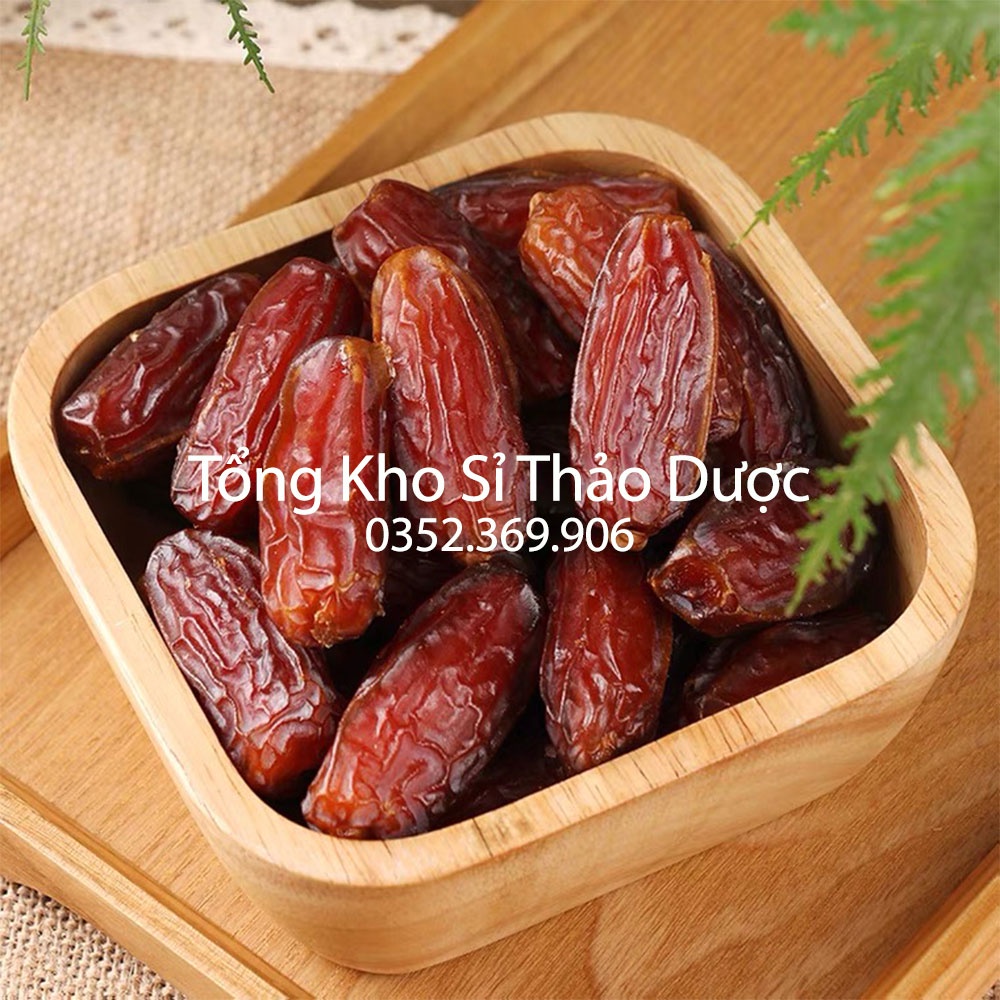 Chà là sấy dẻo không cuống 1kg (Đồ ăn eatclean, tạo vị ngọt tự nhiên cho sữa hạt)