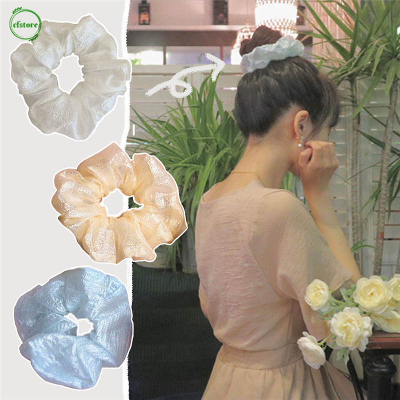 Dây Cột Tóc Màu Trơn Đơn Giản Cho Nữ