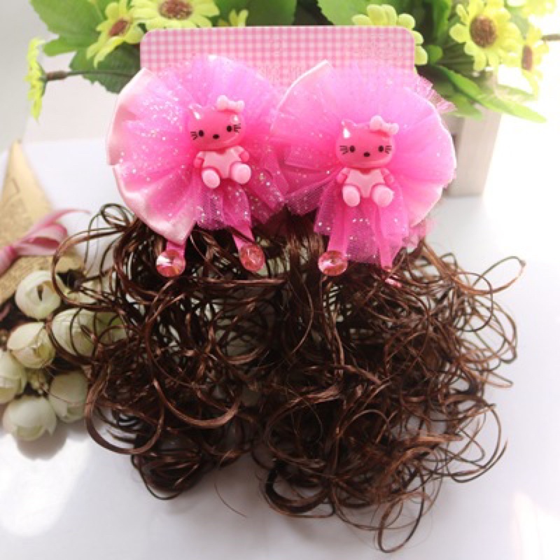 Set 2 cặp Tóc Giả Đính Nơ nhiều hình siêu xinh Cho bé