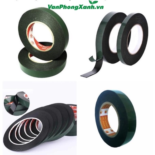 Băng dính xốp xanh 2cm-5cm_Văn Phòng Xanh