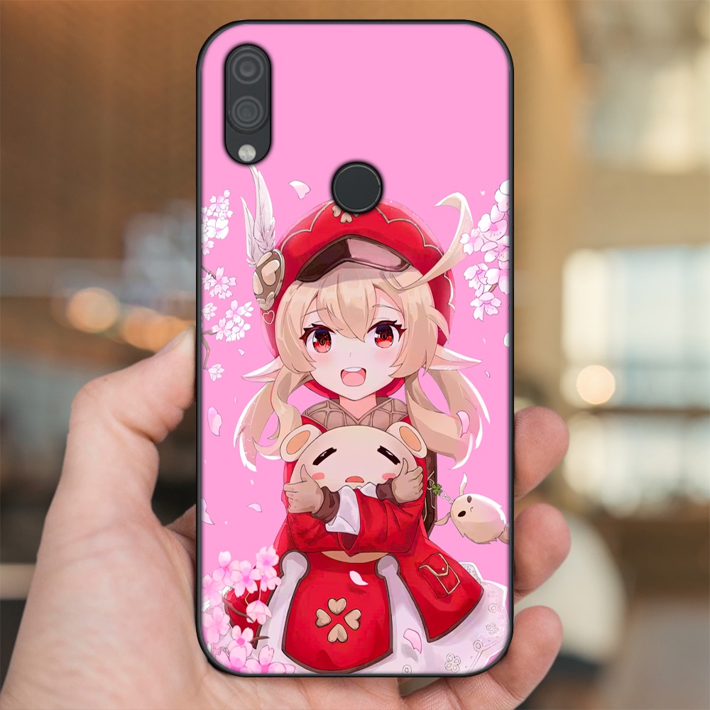 Ốp lưng Xiaomi Redmi Note 7, Note 7 Pro viền đen in hình Klee Genshin Impact