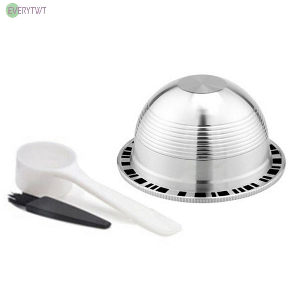 For Nespresso Vertuo Stainless Steel Reusable Refillable Coffee Filter Capsules