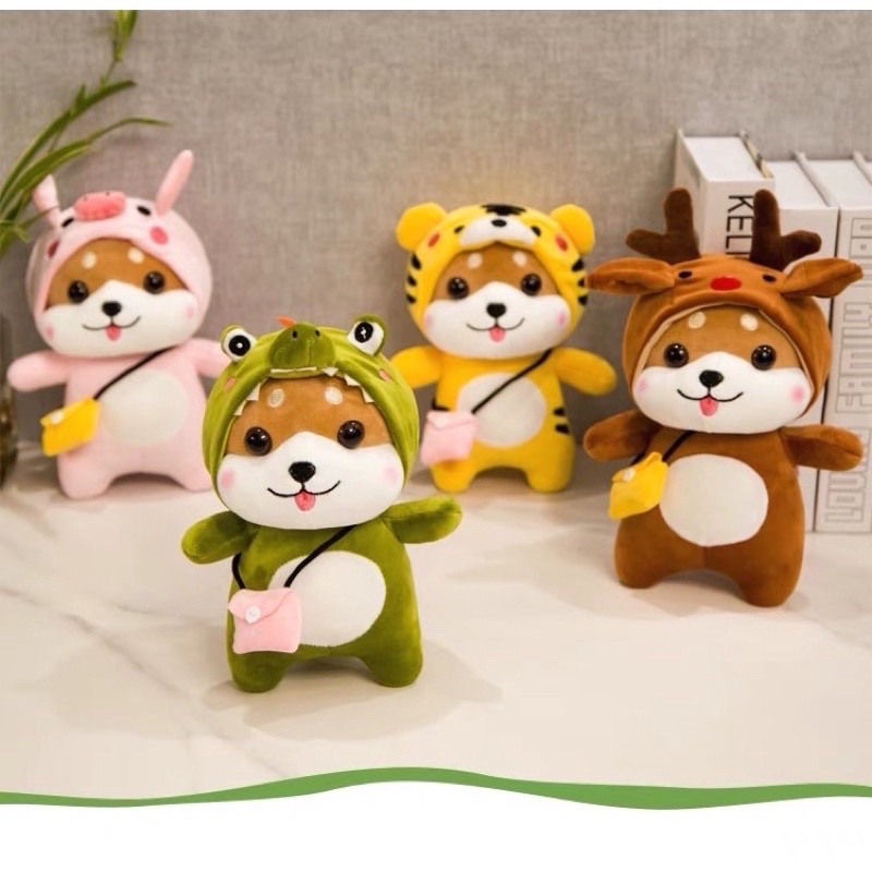 Chó Bông - Chó Shiba Cosplay Thú Đeo Túi - Xưởng Gấu Bông Việt Nam