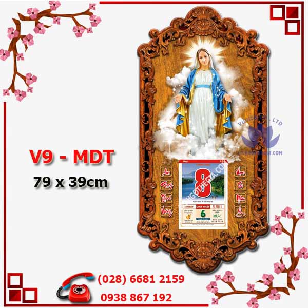 LỊCH GỖ CÔNG GIÁO MẸ MARIA