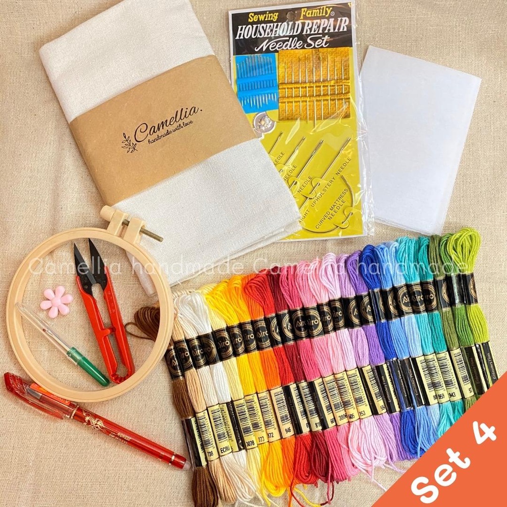 Set Tập Thêu Cho Người Mới Bắt Đầu, Combo Tập Thêu Giá Rẻ