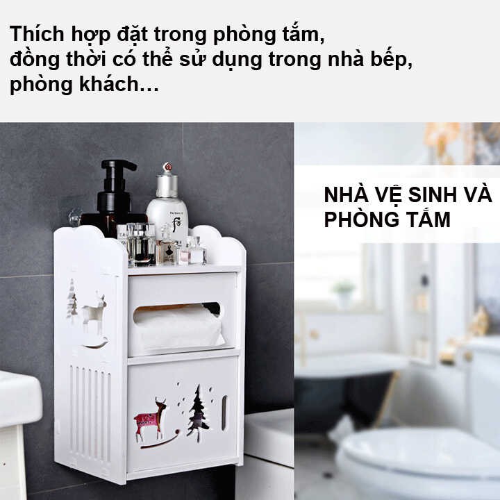 Hộp đựng giấy vệ sinh không thấm nước 2 tầng HD00001