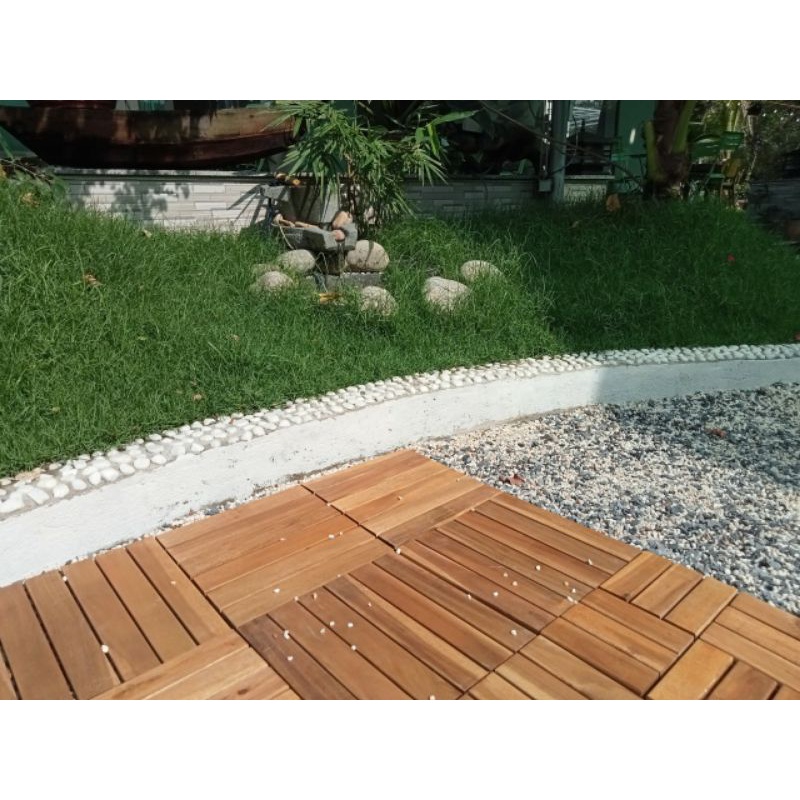 Ván sàn gỗ 12 NAN ngoài trời màu nâu chocolate ,lót ban công, sân vườn, spa, hồ bơi.HÀNG CHẤT LƯỢNG-
