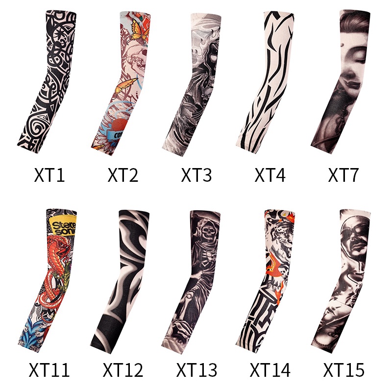 1 Ống Tay Áo Chống Tia UV In Hình Xăm 3D Cho Hoạt Động Ngoài Trời