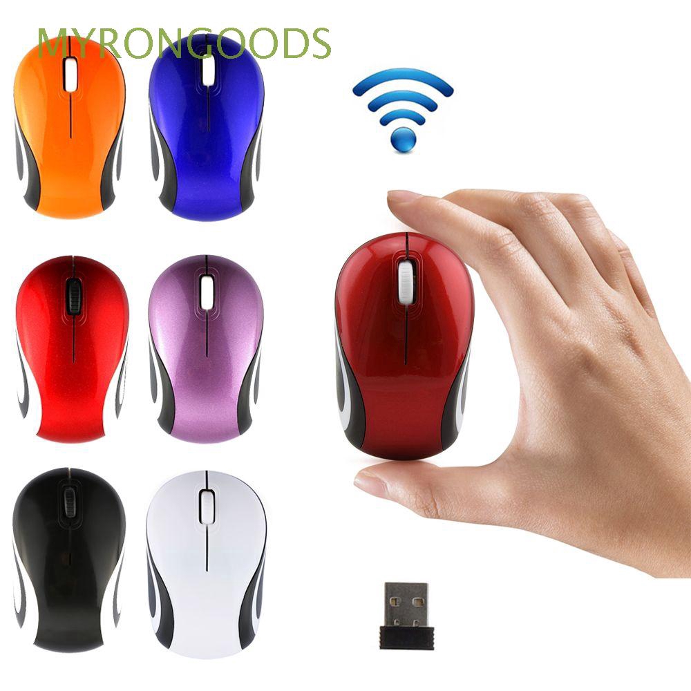 MYRONGOODS Cute Mini Wireless Mouse 2.4GHz Adjustable DPI Cordless Optical Gaming Mice