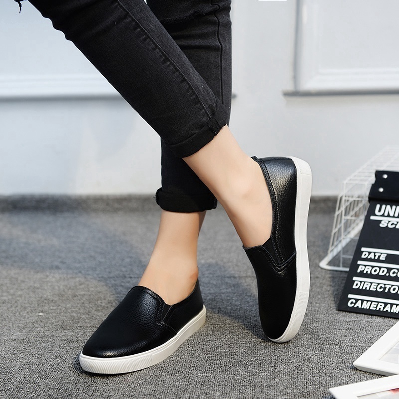 Giày Loafer Slip-on nữ đế bệt mùa xuân hè