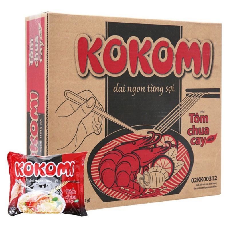Mì tôm chua cay Kokomi( thùng 30 gói)