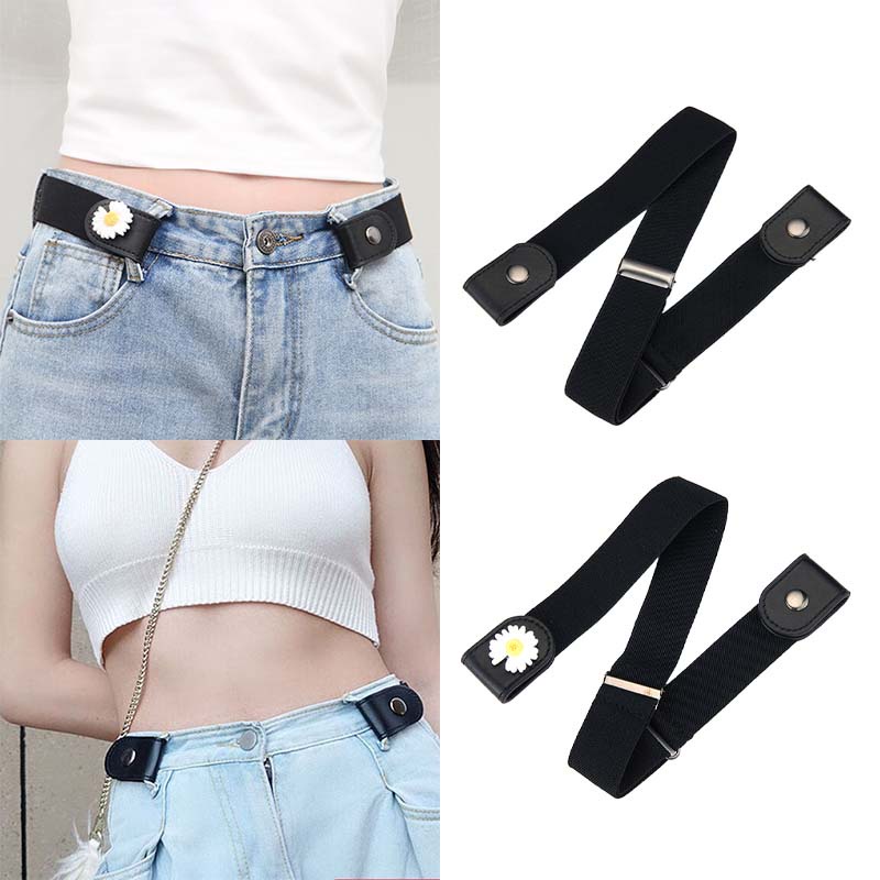 Thắt Lưng Co Giãn Không Đường May Dễ Phối Đồ Thời Trang Cho Nữ