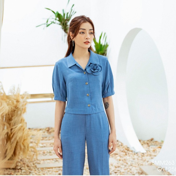 Quần ống đứng, túi chéo hai bên Emspo QL1258