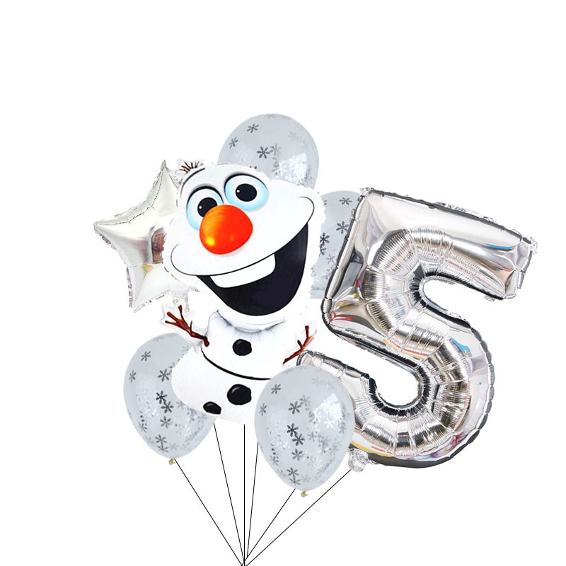 Set 7 Bong Bóng 32inch Hình Công Chúa Disney Trang Trí Tiệc Sinh Nhật Cho Bé