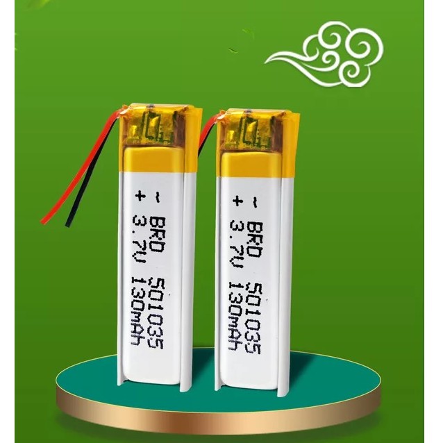 Pin Lipo 130mAh 501035 thay thế pin tai nghe bluetooth