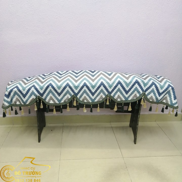 Khăn Phủ Đàn Cổ Tranh Đàn Guzheng Trung Quốc mẫu Sọc Kẻ Bắc Âu