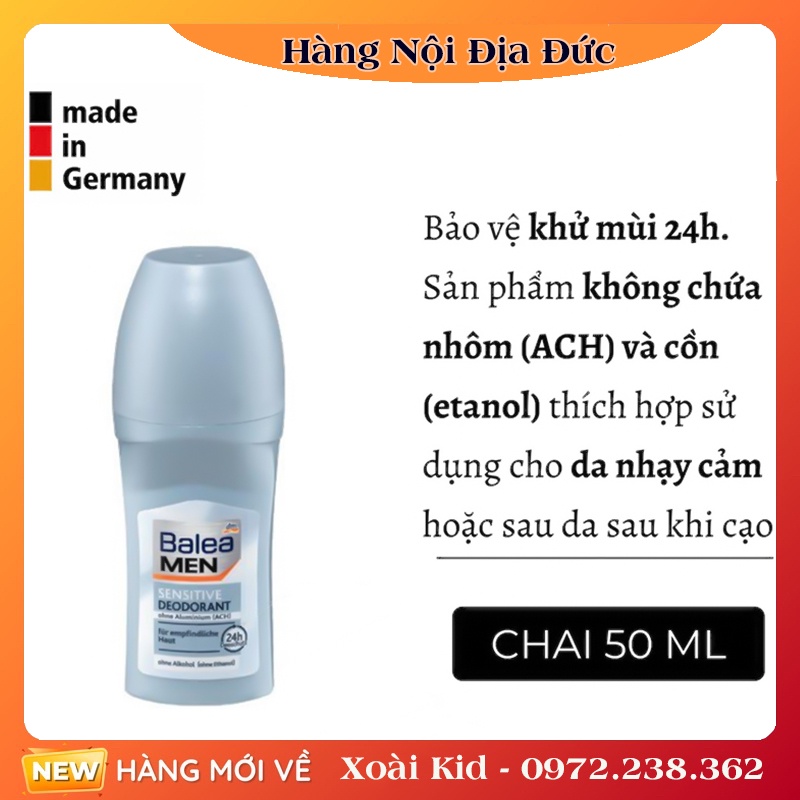 Bọt cạo râu Balea men Đức 300ml cho da nhạy cảm -Date mới nhất