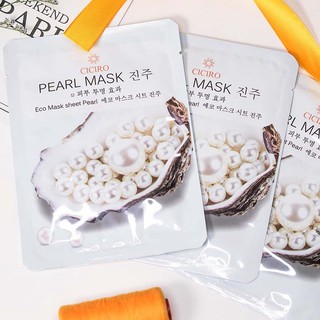 Mặt nạ ngọc trai Hàn Quốc Ciciro - Ciciro pearl mask cung cấp dưỡng chất và dưỡng ẩm da, làm trắng và đàn hồi da