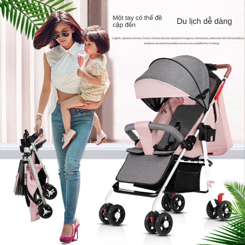 Xe Đẩy Gấp Gọn Cao Cấp  Xe đẩy 1 chiều cao cấp aluminium siêu bền và nhẹ gấp gọn cho bé từ sơ sinh