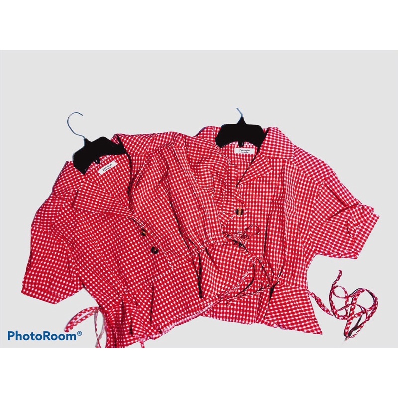 Crop rút dây sơ mi xinh xinh ❤️