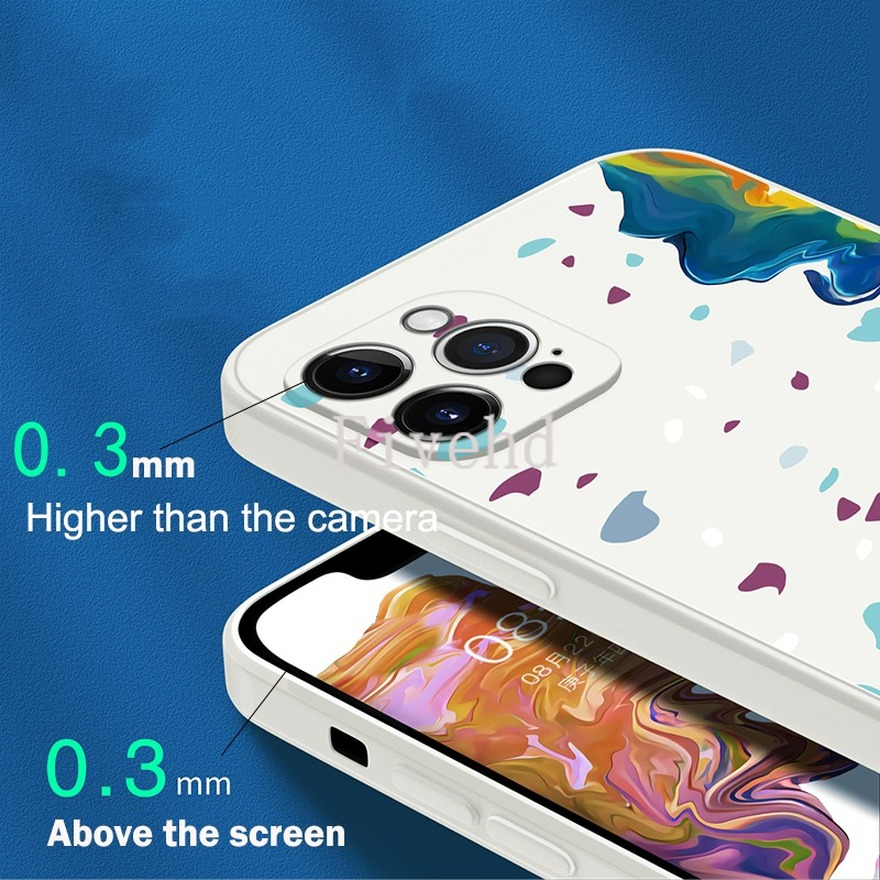 Ốp Điện Thoại Silicon Dẻo Màu Nước / Xanh Dương Cho Iphone 12 11 Pro Max 12 Mini Se2020 X Xr Xs Max 8 7 6 6s Plus