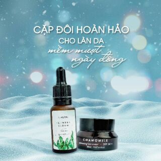 Serum tảo biển và Kem dưỡng trắng da Cúc La Mã  Soherbs
