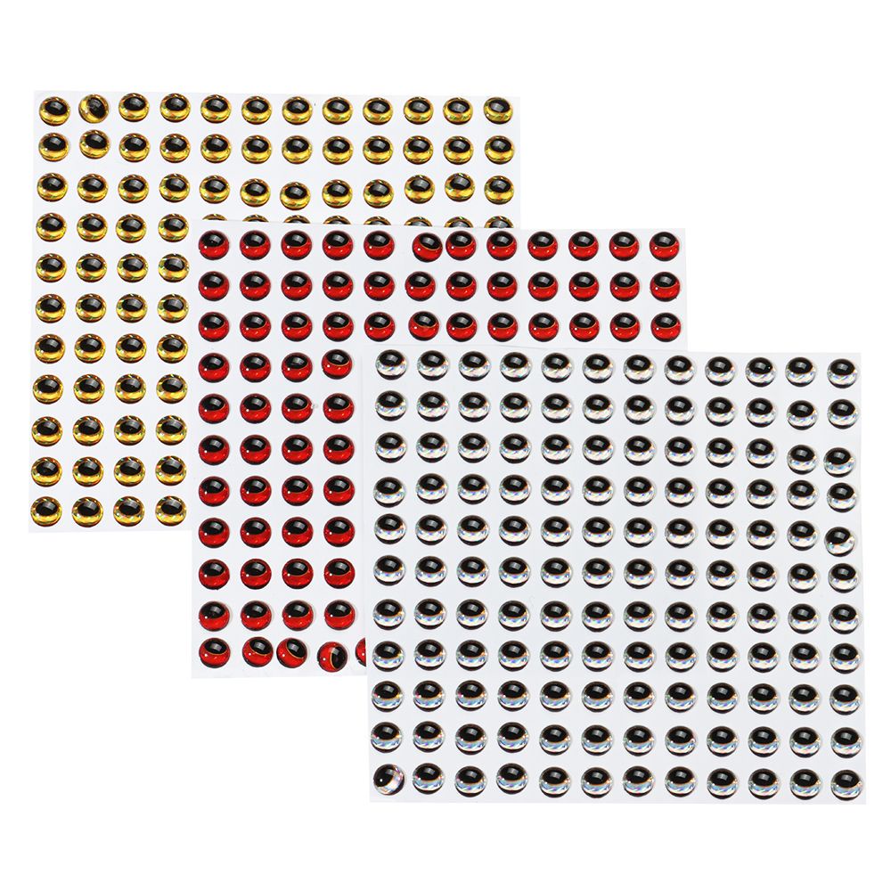 Set 300 Mắt Cá 3D Giả Làm Mồi Câu Cá