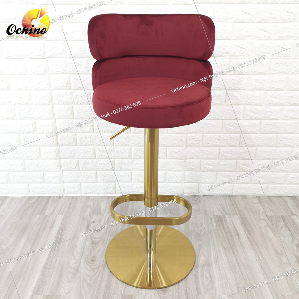 Ghế Trang Điểm Xoay, Ghế Quầy Bar Cao Cấp Inox Mạ Vàng 304 Ảnh Thật ( Hàng có Sẵn)