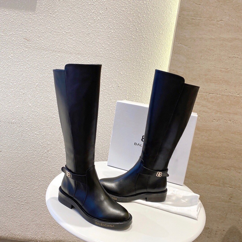 Boots nữ cao cổ mẫu thời trang hót nhất trong năm da bò nhập khẩu balenciaga